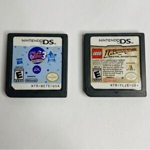 Nintendo DS Game Bundle Lot of 2 LEGO Indiana Jones & Littlest Pet Shop 3 Kids